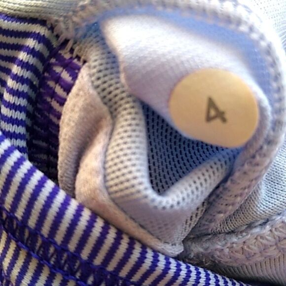 Lululemon Heathered Purple Restless tank wee stripe bruised berry sz 4 - Picture 8 of 9